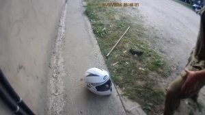 Краш тест на прочность китайского шлема Jiekai 105