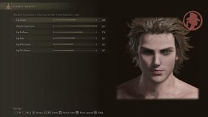 ELDEN RING  male character creation.
