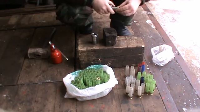 Обжим донца гильзы 12 калибр. смотреть онлайн