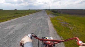 Мотоблок Агат Первая поездка с прицепом!