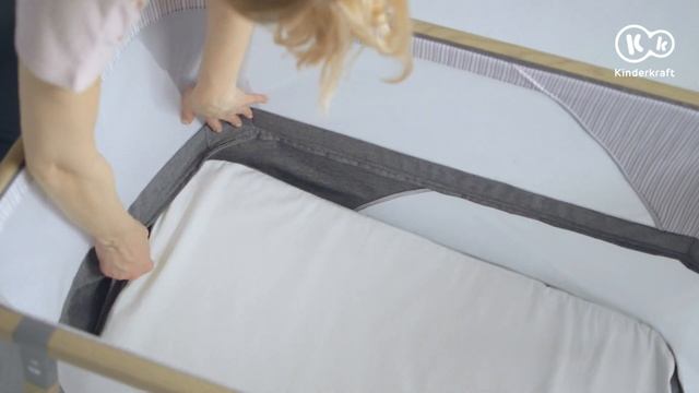 Kinderkraft SOFI 4-in-1 cot. Cot | travel cot |cradle | playpen смотреть онлайн