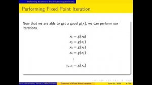 Fixed-Point Iteration Method with Example