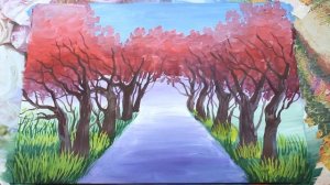 Как ЛЕГКО нарисовать пейзаж гуашью