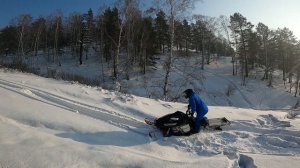 Новички на снегоходах Pro rmk 800 и Arctic Cat m800