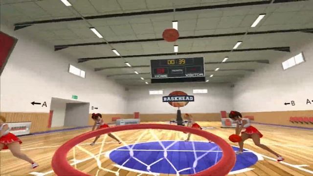 Baskhead VR Gameplay / HTC VIVE / CATCH BALLS WITH YOUR HEAD смотреть онлайн