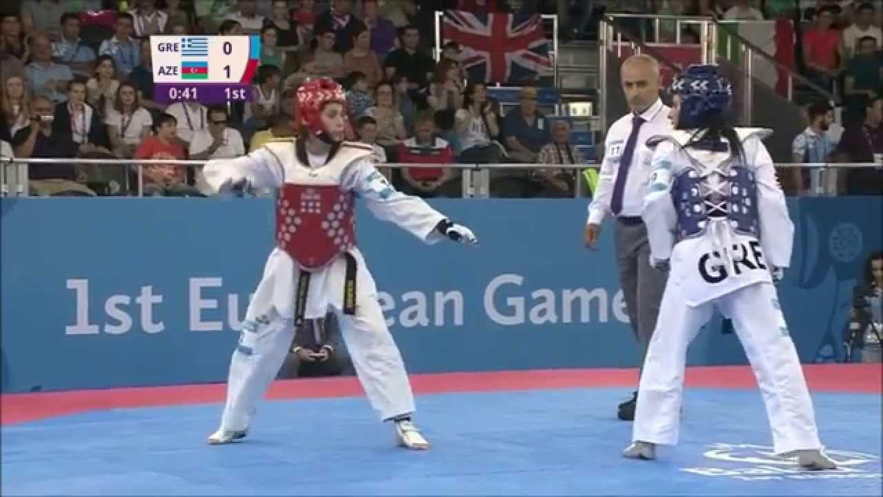 Taekwondo WTF. Baku 2015 European Games. Quarterfinal. W-49.