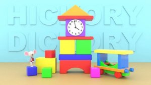 Hickory Dickory Dock | Nursery Rhyme | Tell the Time | NurseryTracks