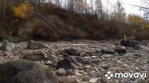 Рыбалка на реке Бурее во время сбросов.