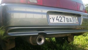 неплохой звук  выхлопа. ваз 2112