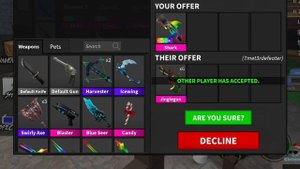 Chroma To Chroma Swirly Gun #4 (Mm2 Trading Challenge)