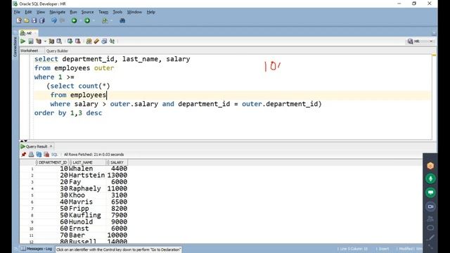 Top-N Analysis in Oracle Database смотреть онлайн