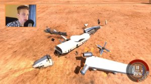 СТРАШНОЕ КРУШЕНИЕ САМОЛЕТА! - BeamNG Drive.