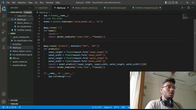 Iris Classifier Web App: Python, Flask | Machine Learning | Deployed on Render (2023)