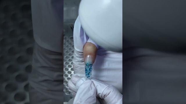 Наращивание на верхние формы. Аквариумный дизайн. Френч смотреть онлайн