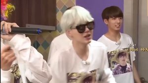 Bts V and Suga sing to Psy New face