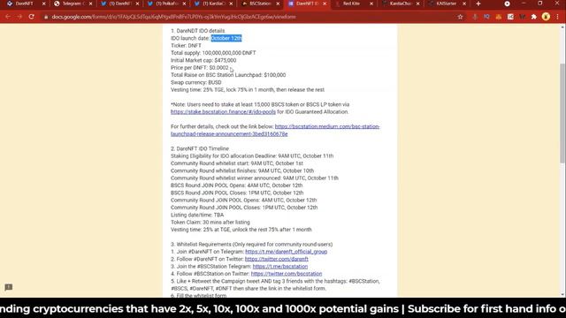 PRESALE!⏰ DareNFT Token [DNFT] | Launching Soon | 100x Altcoin 2021 смотреть онлайн