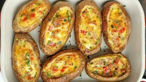 Фаршированный запеченный картофель Рецепт приготування в описах
