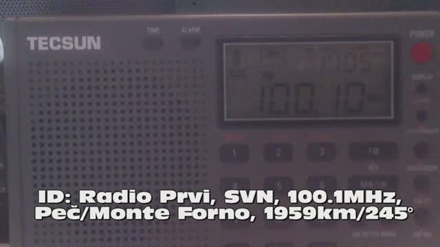 16.06.2019 08:05UTC, [Es], Radio Prvi, Словения, 100.1МГц, 1959км