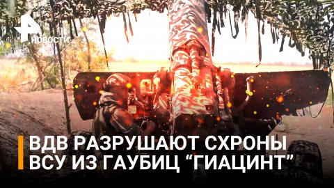 Российские десантники уничтожили позиции украинских боевиков ударами "Гиацинтов" / РЕН Новости