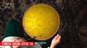 Pure Tongue Drum Lotus 14" | 15 tonów D-Dur | TD1514L