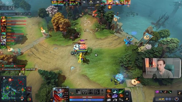 Yatoro雨 спамит WR с новым билдом через КОНТРОЛЬ — Windranger Dota 2 смотреть онлайн