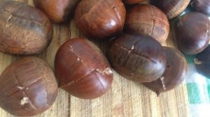 Каштаны в микроволновке. Рецепт