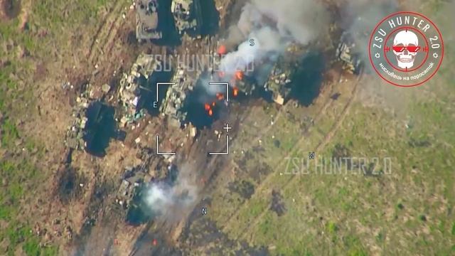 ⚡️??Эксклюзивные кадры массового поражения бронетехники НАТО на Украине Горит пачками??⚡️
