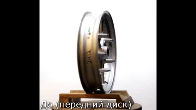Зеркальная полировка мото дисков ZCW R17 от BMW