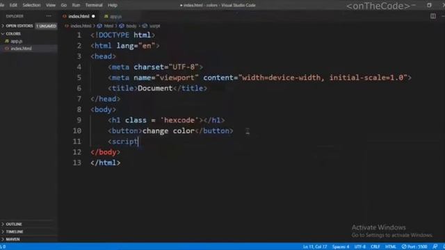 JavaScript events | onclick & onchange | onTheCode