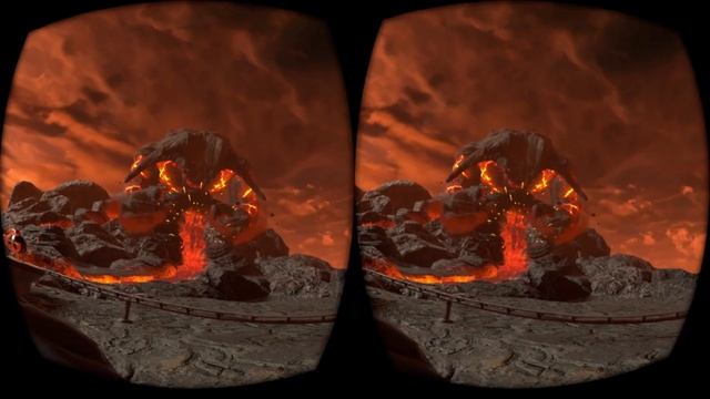 3D VR 360 Горки встреча с дьяволом  Epic Roller Coasters