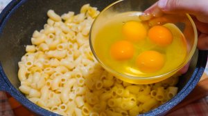 Просто добавьте в макароны яйца! Самая быстрая и самая экономная еда, которую вы должны попробовать.