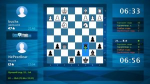 Chess Game Analysis: buchs - NePearBear : 1-0 (By ChessFriends.com)