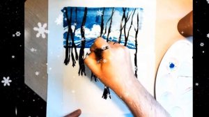 ИЗО 2 класс Зимний пейзаж гуашью #рисуемсалексеемникулиным