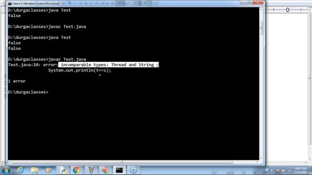 OCJA 1.8 Java SE 8 Programmer - I  (1Z0  -  808) By Durga Sir Demo On 31- 01 - 2018