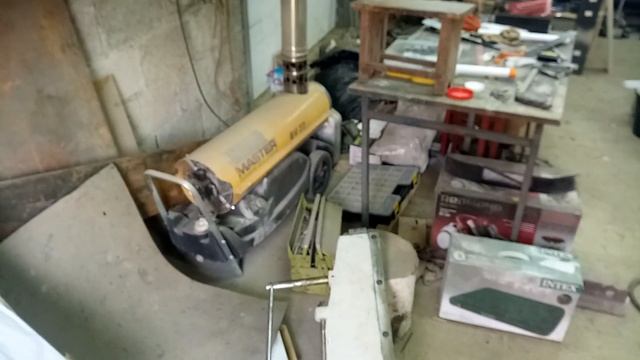 Отопление гаража дизельной пушкой. Плюсы и минусы.
