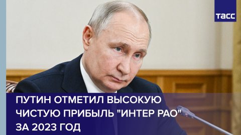 Путин отметил высокую чистую прибыль "Интер РАО" за 2023 год