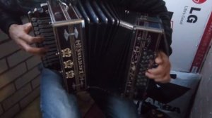 Гармонь Кузьмы Чечеткина, Ля-мажор, 8-ми планка, с заемом, 1948 год