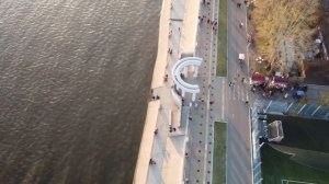 набережная  Хабаровска , съёмка дроном