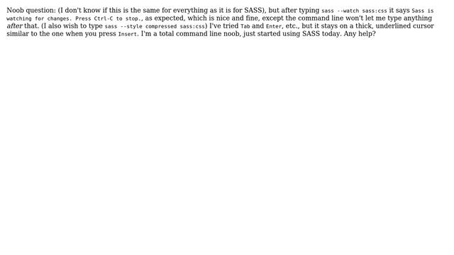 Continue typing in command line after executing an option смотреть онлайн