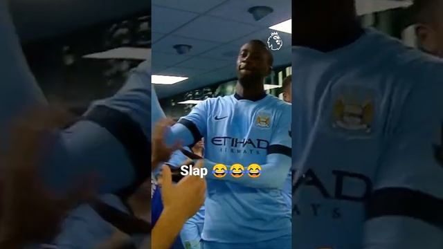 Yaya toure slapped Hazard .. such brotherhood #chelsea #mancity