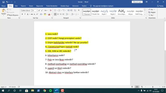 Teorik Yazılım Mülakat Soruları - 1 смотреть онлайн