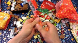 New! A Lot of Candy Sweets and Suprise Eggs! Candy Man Eating Many Sweets and Kinders!