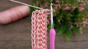 Вяжем широкую ленту крючком?