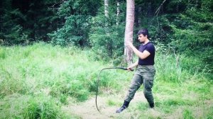 Фланкировка Баклановской шашкой. Работа с арапником.