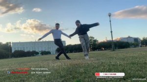 Разучиваем 3 базовых движения верхнего брейк-данса (топрока) вместе с Вероникой в Санкт-Петербурге