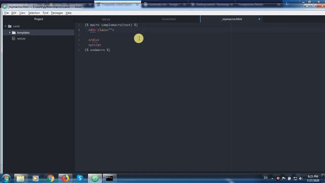 Creating Components using Jinja Macros in Flask Application смотреть онлайн