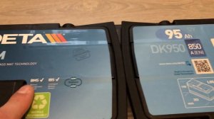 Распаковка — Автомобильный аккумулятор Deta Start-Stop AGM DK950 (95 А/ч)