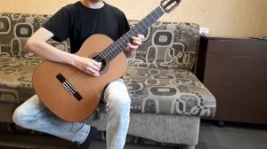 Русская народная мелодия Я на камушке сижу, на гитаре