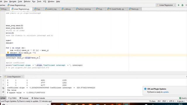 LINEAR REGRESSION USING PYTHON смотреть онлайн