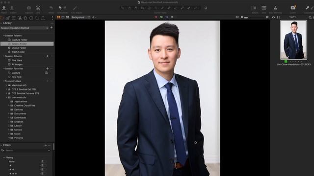 How to Roundtrip to Photoshop from Capture One - Headshot Method Quick Tip смотреть онлайн